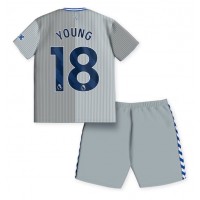 Maglie da calcio Everton Ashley Young #18 Terza Maglia Bambino 2023-24 Manica Corta (+ Pantaloni corti)